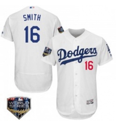 Will Smith Mens Los Angeles Dodgers White Authentic Flex Base Home Collection 2018 World Series Jersey Will Smith Mens Los Angeles Dodgers White Authentic Flex Base Home Collection 2018 World Series Jersey