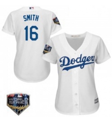 Will Smith Womens Los Angeles Dodgers White Replica Cool Base Home 2018 World Series Jersey Majestic Will Smith Womens Los Angeles Dodgers White Replica Cool Base Home 2018 World Series Jersey Majestic
