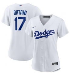 Women Los Angeles Dodgers 17 Shohei Ohtani White Stitched Jersey 28Run Small 29s Women Los Angeles Dodgers 17 Shohei Ohtani White Stitched Jersey 28Run Small 29s