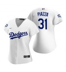 Women Los Angeles Dodgers 31 Mike Piazza White 2020 World Series Champions Replica Jersey Women Los Angeles Dodgers 31 Mike Piazza White 2020 World Series Champions Replica Jersey