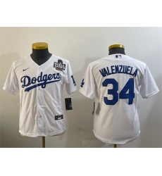 Women Los Angeles Dodgers 34 Fernando Valenzuela White 2024 World Series Cool Base Stitched Baseball Jersey Women Los Angeles Dodgers 34 Fernando Valenzuela White 2024 World Series Cool Base Stitched Baseball Jersey