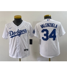 Women Los Angeles Dodgers 34 Toro Valenzuela White Stitched Jersey Run Small Women Los Angeles Dodgers 34 Toro Valenzuela White Stitched Jersey Run Small