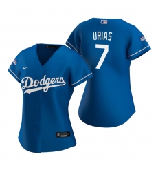 Women Los Angeles Dodgers 7 Julio Urias Royal 2020 World Series Champions Replica Jersey Women Los Angeles Dodgers 7 Julio Urias Royal 2020 World Series Champions Replica Jersey