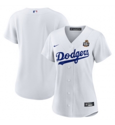 Women Los Angeles Dodgers Blank White 2024 World Series Cool Base Stitched Baseball Jersey Women Los Angeles Dodgers Blank White 2024 World Series Cool Base Stitched Baseball Jersey