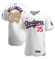 Women Los Angeles Dodgers Cody Bellinger 35 Gold Program Designed Edition White Flex Base Stitched Jersey Women Los Angeles Dodgers Cody Bellinger 35 Gold Program Designed Edition White Flex Base Stitched Jersey