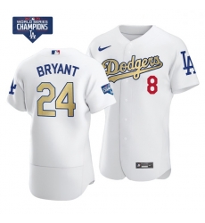 Women Los Angeles Dodgers Kobe Bryant Gold Program White Flex Base Stitched Jersey Women Los Angeles Dodgers Kobe Bryant Gold Program White Flex Base Stitched Jersey