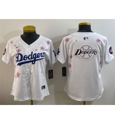 Women Los Angeles Dodgers Team Big Logo White 2025 Tokyo Series Limited Stitched Baseball Jersey 1 Women Los Angeles Dodgers Team Big Logo White 2025 Tokyo Series Limited Stitched Baseball Jersey 1