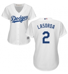 Women Los Angeles Tommy Lasorda White Cool Base Jersey Women Los Angeles Tommy Lasorda White Cool Base Jersey
