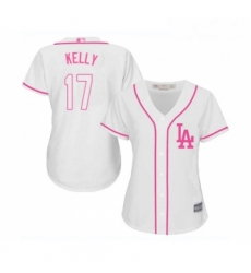 Womens Los Angeles Dodgers 17 Joe Kelly Authentic White Fashion Cool Base Baseball Jersey Womens Los Angeles Dodgers 17 Joe Kelly Authentic White Fashion Cool Base Baseball Jersey