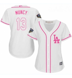 Womens Majestic Los Angeles Dodgers 13 Max Muncy Authentic White Fashion Cool Base 2018 World Series MLB Jersey Womens Majestic Los Angeles Dodgers 13 Max Muncy Authentic White Fashion Cool Base 2018 World Series MLB Jersey