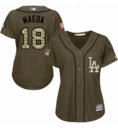Womens Majestic Los Angeles Dodgers 18 Kenta Maeda Authentic Green Salute to Service MLB Jersey Womens Majestic Los Angeles Dodgers 18 Kenta Maeda Authentic Green Salute to Service MLB Jersey