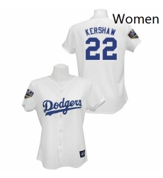 Womens Majestic Los Angeles Dodgers 22 Clayton Kershaw Authentic White 2018 World Series MLB Jersey Womens Majestic Los Angeles Dodgers 22 Clayton Kershaw Authentic White 2018 World Series MLB Jersey