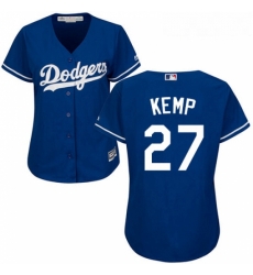 Womens Majestic Los Angeles Dodgers 27 Matt Kemp Replica Royal Blue Alternate Cool Base MLB Jersey Womens Majestic Los Angeles Dodgers 27 Matt Kemp Replica Royal Blue Alternate Cool Base MLB Jersey