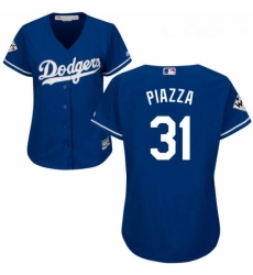 Womens Majestic Los Angeles Dodgers 31 Mike Piazza Authentic Royal Blue Alternate 2017 World Series Bound Cool Base MLB Jersey Womens Majestic Los Angeles Dodgers 31 Mike Piazza Authentic Royal Blue Alternate 2017 World Series Bound Cool Base MLB Jersey