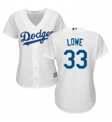 Womens Majestic Los Angeles Dodgers 33 Mark Lowe Authentic White Home Cool Base MLB Jersey Womens Majestic Los Angeles Dodgers 33 Mark Lowe Authentic White Home Cool Base MLB Jersey