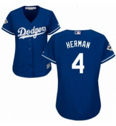 Womens Majestic Los Angeles Dodgers 4 Babe Herman Authentic Royal Blue Alternate 2017 World Series Bound Cool Base MLB Jersey Womens Majestic Los Angeles Dodgers 4 Babe Herman Authentic Royal Blue Alternate 2017 World Series Bound Cool Base MLB Jersey