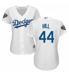 Womens Majestic Los Angeles Dodgers 44 Rich Hill Authentic White Home Cool Base 2018 World Series MLB Jersey Womens Majestic Los Angeles Dodgers 44 Rich Hill Authentic White Home Cool Base 2018 World Series MLB Jersey