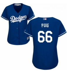 Womens Majestic Los Angeles Dodgers 66 Yasiel Puig Authentic Royal Blue Alternate Cool Base MLB Jersey Womens Majestic Los Angeles Dodgers 66 Yasiel Puig Authentic Royal Blue Alternate Cool Base MLB Jersey