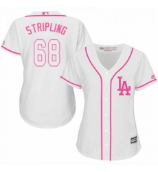 Womens Majestic Los Angeles Dodgers 68 Ross Stripling Authentic White Fashion Cool Base MLB Jersey Womens Majestic Los Angeles Dodgers 68 Ross Stripling Authentic White Fashion Cool Base MLB Jersey