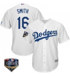 Will Smith Youth Los Angeles Dodgers White Replica Cool Base Home 2018 World Series Jersey Majestic Will Smith Youth Los Angeles Dodgers White Replica Cool Base Home 2018 World Series Jersey Majestic
