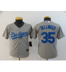 Youth Dodgers 35 Cody Bellinger Gray Youth 2020 Nike Cool Base Jersey Youth Dodgers 35 Cody Bellinger Gray Youth 2020 Nike Cool Base Jersey