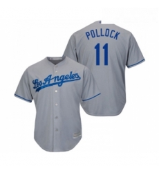 Youth Los Angeles Dodgers 11 A J Pollock Authentic Grey Road Cool Base Baseball Jersey Youth Los Angeles Dodgers 11 A J Pollock Authentic Grey Road Cool Base Baseball Jersey