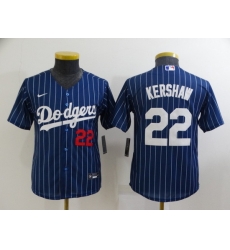 Youth Los Angeles Dodgers 22 Clayton Kershaw Blue Stitched Jersey Youth Los Angeles Dodgers 22 Clayton Kershaw Blue Stitched Jersey