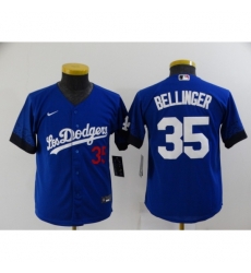Youth Los Angeles Dodgers #35 Cody Bellinger Blue City Player Jersey Youth Los Angeles Dodgers #35 Cody Bellinger Blue City Player Jersey