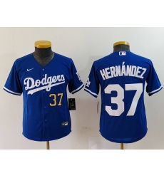 Youth Los Angeles Dodgers 37 Teoscar Hernandez Blue Stitched Baseball Jersey 3 Youth Los Angeles Dodgers 37 Teoscar Hernandez Blue Stitched Baseball Jersey 3