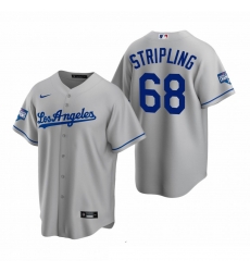 Youth Los Angeles Dodgers 68 Ross Stripling Gray 2020 World Series Champions Road Replica Jersey Youth Los Angeles Dodgers 68 Ross Stripling Gray 2020 World Series Champions Road Replica Jersey
