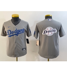 Youth Los Angeles Dodgers Grey Team Big Logo Stitched Jerseys Youth Los Angeles Dodgers Grey Team Big Logo Stitched Jerseys