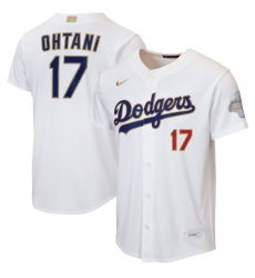 Youth Los Angeles Dodgers Shohei Ohtani Nike White 2026 Gold Collection Home Replica Jersey Youth Los Angeles Dodgers Shohei Ohtani Nike White 2026 Gold Collection Home Replica Jersey