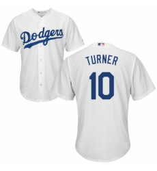 Youth Majestic Los Angeles Dodgers 10 Justin Turner Replica White Home Cool Base MLB Jersey Youth Majestic Los Angeles Dodgers 10 Justin Turner Replica White Home Cool Base MLB Jersey
