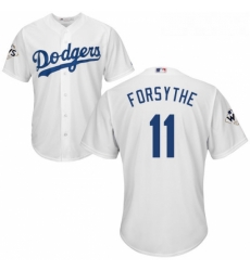 Youth Majestic Los Angeles Dodgers 11 Logan Forsythe Authentic White Home 2017 World Series Bound Cool Base MLB Jersey Youth Majestic Los Angeles Dodgers 11 Logan Forsythe Authentic White Home 2017 World Series Bound Cool Base MLB Jersey