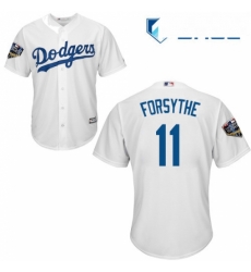 Youth Majestic Los Angeles Dodgers 11 Logan Forsythe Authentic White Home Cool Base 2018 World Series MLB Jersey Youth Majestic Los Angeles Dodgers 11 Logan Forsythe Authentic White Home Cool Base 2018 World Series MLB Jersey