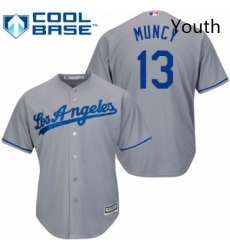 Youth Majestic Los Angeles Dodgers 13 Max Muncy Authentic Grey Road Cool Base MLB Jersey Youth Majestic Los Angeles Dodgers 13 Max Muncy Authentic Grey Road Cool Base MLB Jersey