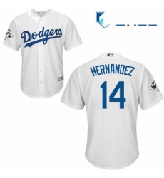 Youth Majestic Los Angeles Dodgers 14 Enrique Hernandez Authentic White Home 2017 World Series Bound Cool Base MLB Jersey Youth Majestic Los Angeles Dodgers 14 Enrique Hernandez Authentic White Home 2017 World Series Bound Cool Base MLB Jersey