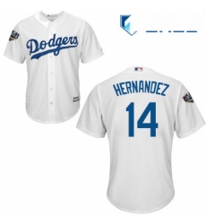 Youth Majestic Los Angeles Dodgers 14 Enrique Hernandez Authentic White Home Cool Base 2018 World Series MLB Jersey Youth Majestic Los Angeles Dodgers 14 Enrique Hernandez Authentic White Home Cool Base 2018 World Series MLB Jersey