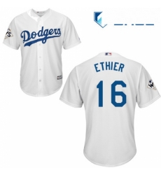 Youth Majestic Los Angeles Dodgers 16 Andre Ethier Replica White Home 2017 World Series Bound Cool Base MLB Jersey Youth Majestic Los Angeles Dodgers 16 Andre Ethier Replica White Home 2017 World Series Bound Cool Base MLB Jersey
