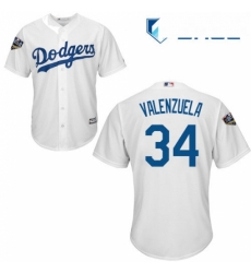 Youth Majestic Los Angeles Dodgers 34 Fernando Valenzuela Authentic White Home Cool Base 2018 World Series MLB Jersey Youth Majestic Los Angeles Dodgers 34 Fernando Valenzuela Authentic White Home Cool Base 2018 World Series MLB Jersey