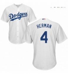 Youth Majestic Los Angeles Dodgers 4 Babe Herman Authentic White Home Cool Base MLB Jersey Youth Majestic Los Angeles Dodgers 4 Babe Herman Authentic White Home Cool Base MLB Jersey