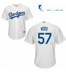 Youth Majestic Los Angeles Dodgers 57 Alex Wood Authentic White Home Cool Base MLB Jersey Youth Majestic Los Angeles Dodgers 57 Alex Wood Authentic White Home Cool Base MLB Jersey