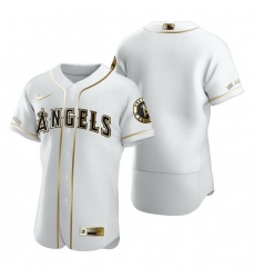 Los Angeles Angels Blank White Nike Mens Authentic Golden Edition MLB Jersey Los Angeles Angels Blank White Nike Mens Authentic Golden Edition MLB Jersey