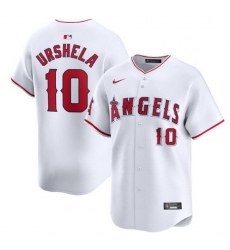 Men Los Angeles Angels 10 Gio Urshela White Home Limited Stitched Baseball Jersey Men Los Angeles Angels 10 Gio Urshela White Home Limited Stitched Baseball Jersey
