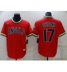 Men Los Angeles Angels 17 Shohei Ohtani Red Cool Base Stitched jersey Men Los Angeles Angels 17 Shohei Ohtani Red Cool Base Stitched jersey