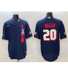 Men Los Angeles Angels 20 Jared Walsh 2021 Navy All Star Cool Base Stitched Baseball Jersey Men Los Angeles Angels 20 Jared Walsh 2021 Navy All Star Cool Base Stitched Baseball Jersey