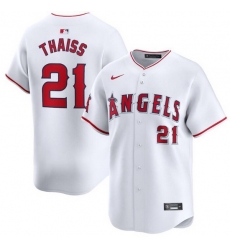 Men Los Angeles Angels 21 Matt Thaisse White Home Limited Stitched Baseball Jersey Men Los Angeles Angels 21 Matt Thaisse White Home Limited Stitched Baseball Jersey