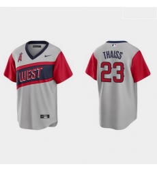 Men Los Angeles Angels 23 Matt Thaiss Men Nike Gray 2021 Little League Classic Game MLB Jersey Men Los Angeles Angels 23 Matt Thaiss Men Nike Gray 2021 Little League Classic Game MLB Jersey
