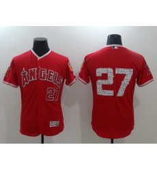 Men Los Angeles Angels 27 Mike Trout Red Flex Base Stitched Baseball jersey Men Los Angeles Angels 27 Mike Trout Red Flex Base Stitched Baseball jersey