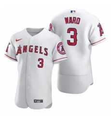Men Los Angeles Angels 3 Waylor Ward White Flex Base Stitched Jerse Men Los Angeles Angels 3 Waylor Ward White Flex Base Stitched Jerse
